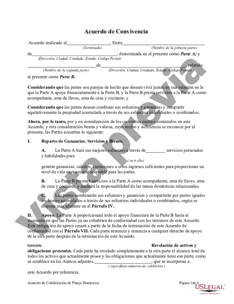 Cómo registrar legalmente un acuerdo de convivencia 1 Acuerdo de convivencia para parejas de hecho - Contrato De Novios ...