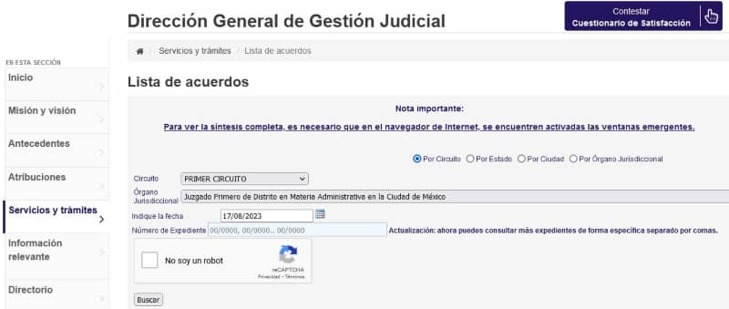 ¿Dónde revisar el estado de un juicio en línea? 1 Consulta de expedientes por nombre y apellido - Legaltech