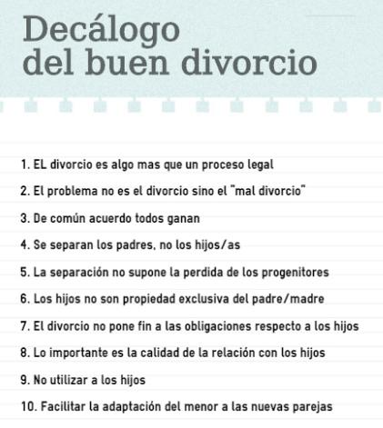 Qué derechos tiene el padre en una separación 1 elorientablog: El decálogo del buen divorcio: orientaciones para ...