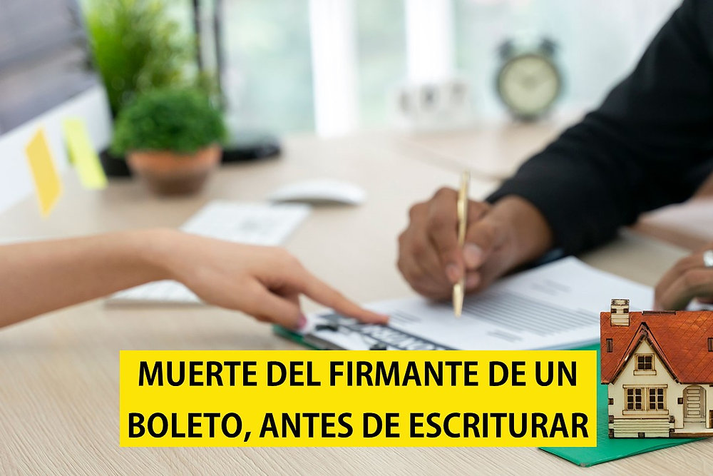 Qué pasa si uno de los firmantes de un contrato muere 1 Qué pasa si muere uno de los firmantes del boleto de compraventa ...